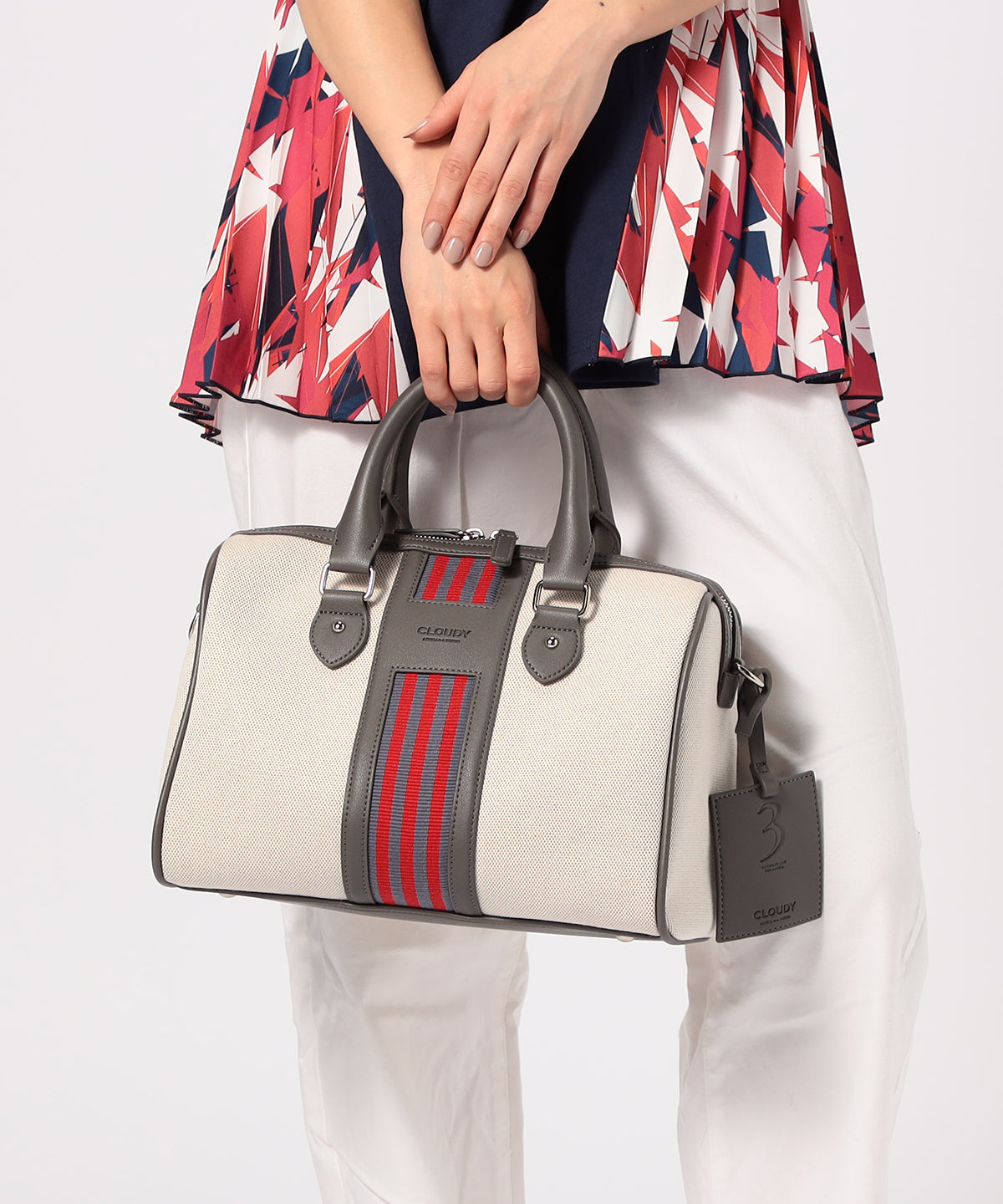 Two Tone Kente × Boston Bag GRAY