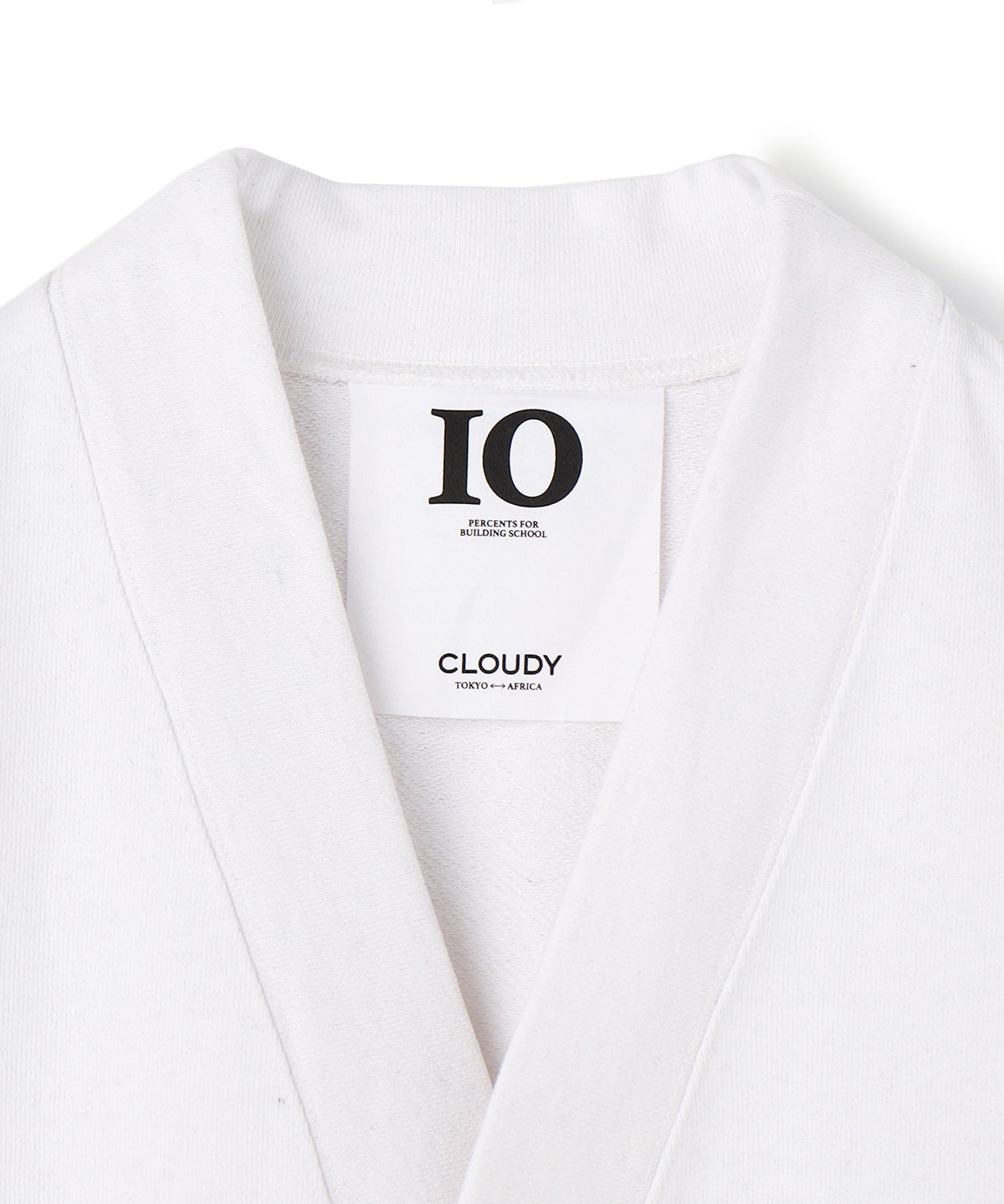 Recycle Sweat Cardigan Textile C WHITE