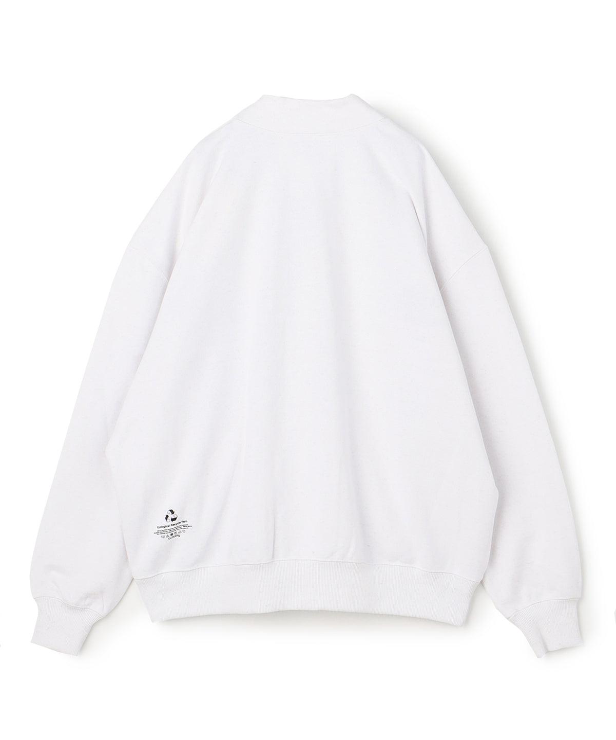 Recycle Sweat Cardigan Textile C WHITE