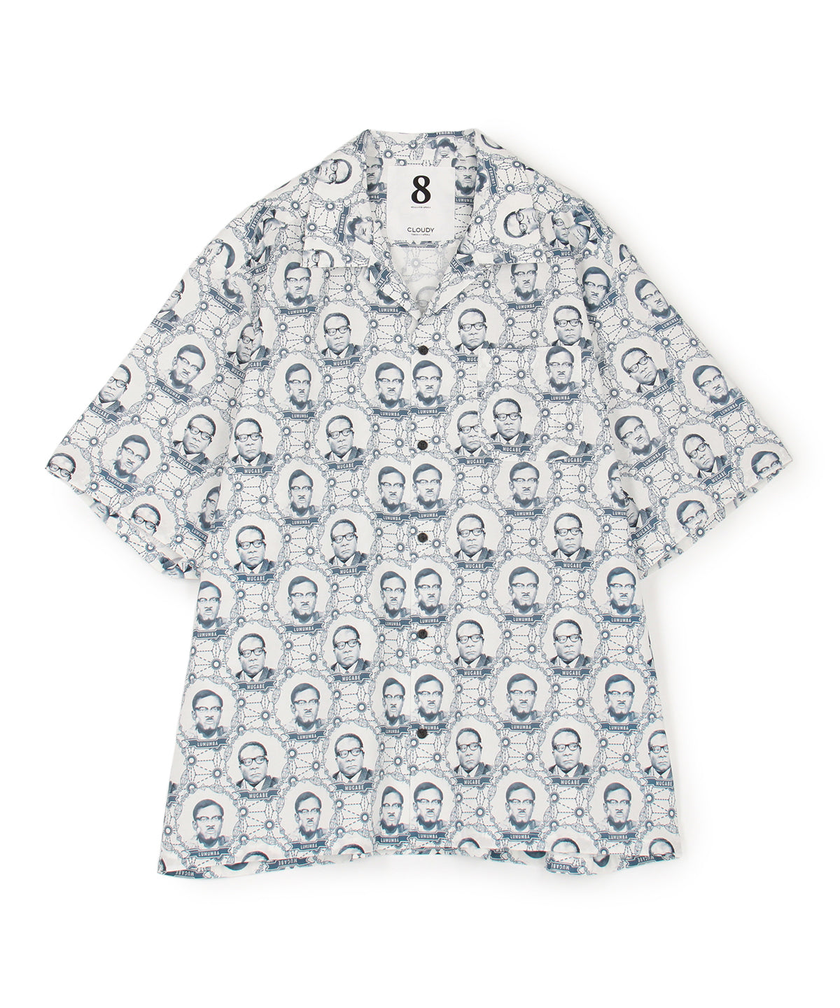 African Textile Shirt WHITE