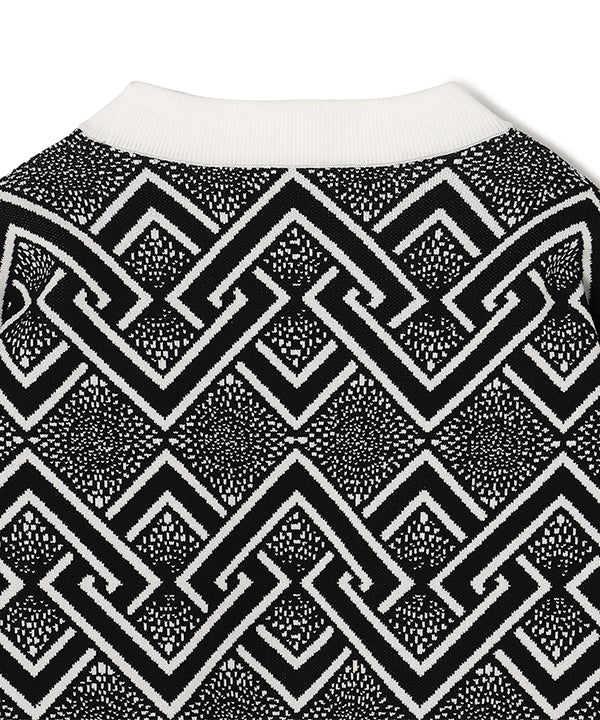 Recycled Knit Sweater BLACK