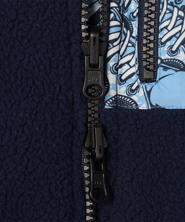 Kids Recycled Reversible BOA Blouson NAVY