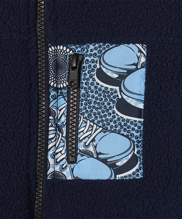 Kids Recycled Reversible BOA Blouson NAVY