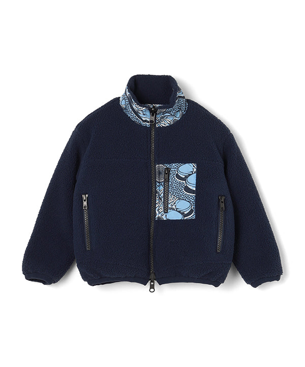 Kids Recycled Reversible BOA Blouson NAVY