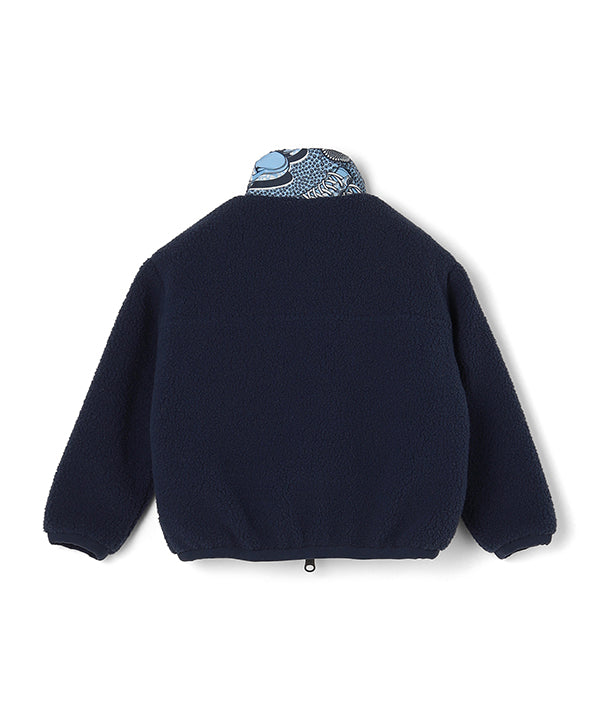 Kids Recycled Reversible BOA Blouson NAVY
