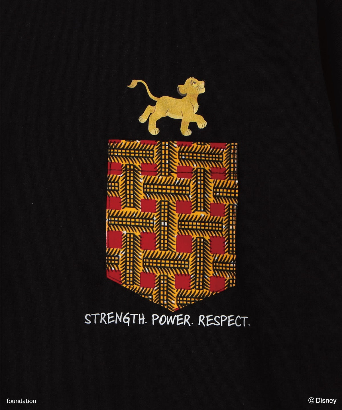 ポケットTシャツ SIMBA BLACK