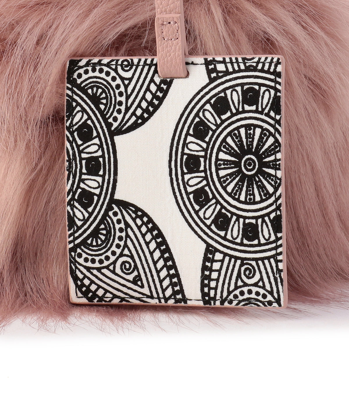 Eco Fur Basket PINK BEIGE