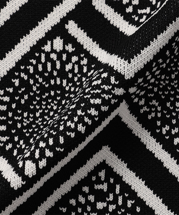 Recycled Knit Sweater BLACK