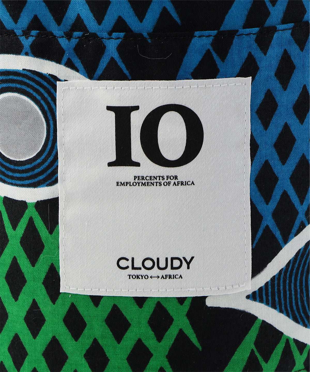 Eco Fur Drawstring Bag(Medium)WHITE×BLACK