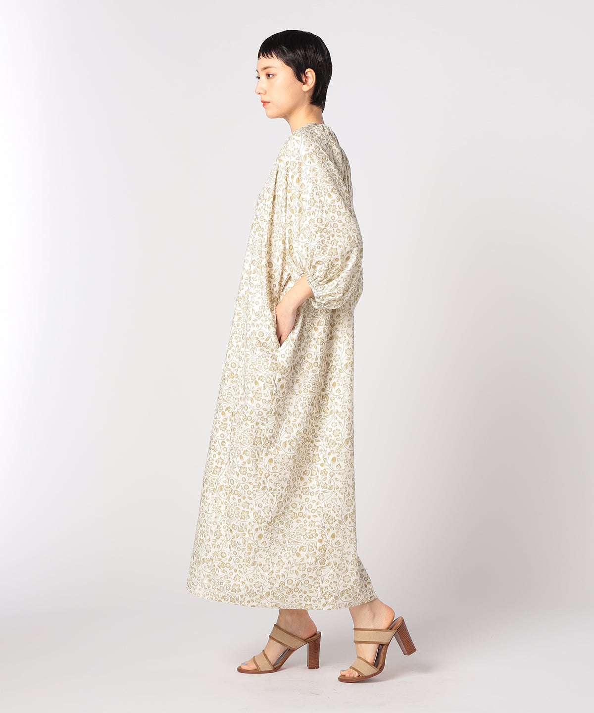 African Textile Onepiece WHITE