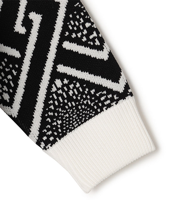 Kids Recycled Knit Sweater BLACK