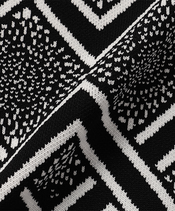 Kids Recycled Knit Sweater BLACK