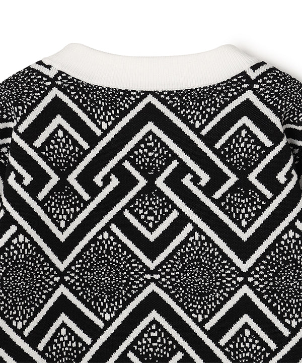 Kids Recycled Knit Sweater BLACK