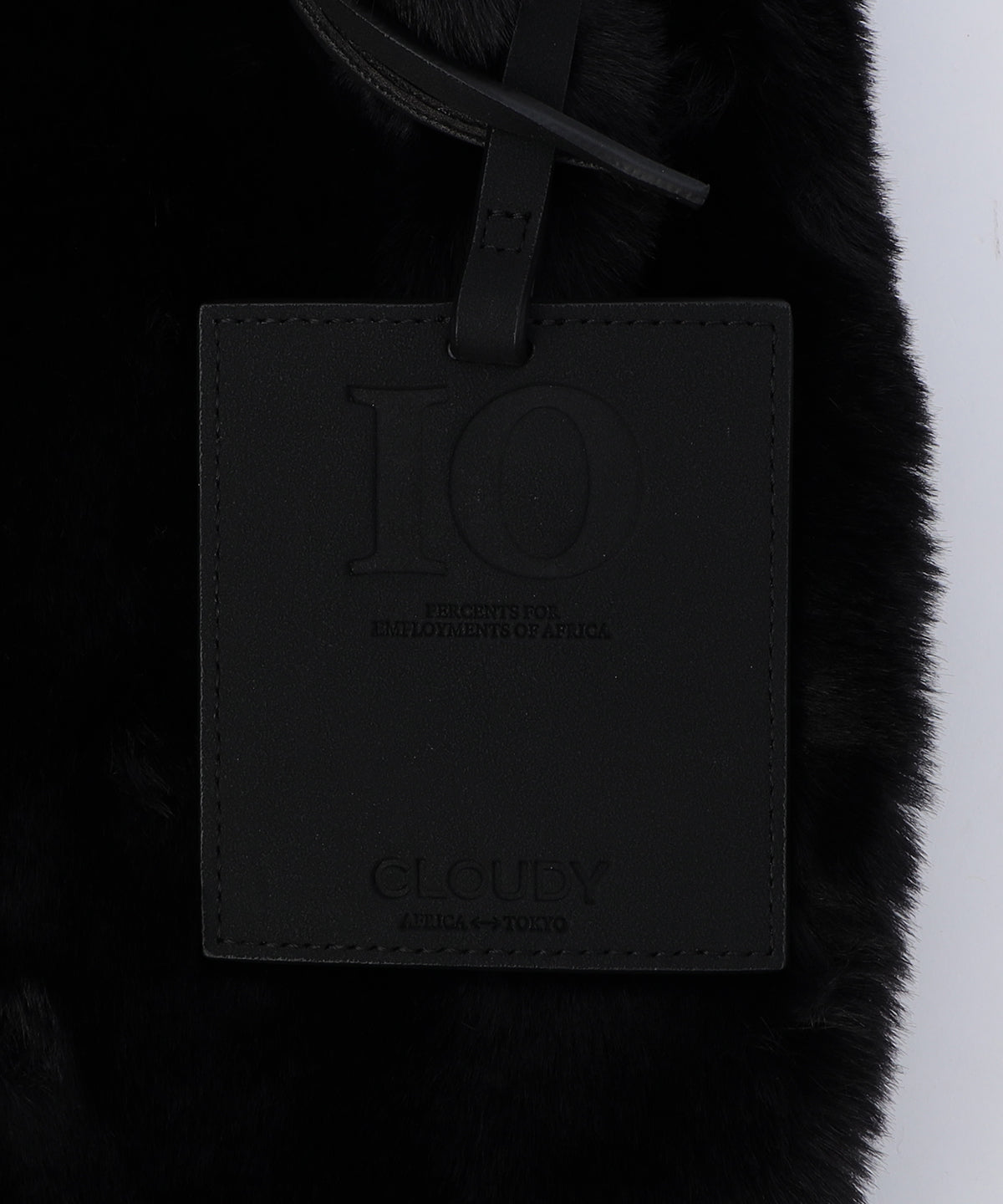 Eco Fur Convenience Bag (Small) BLACK