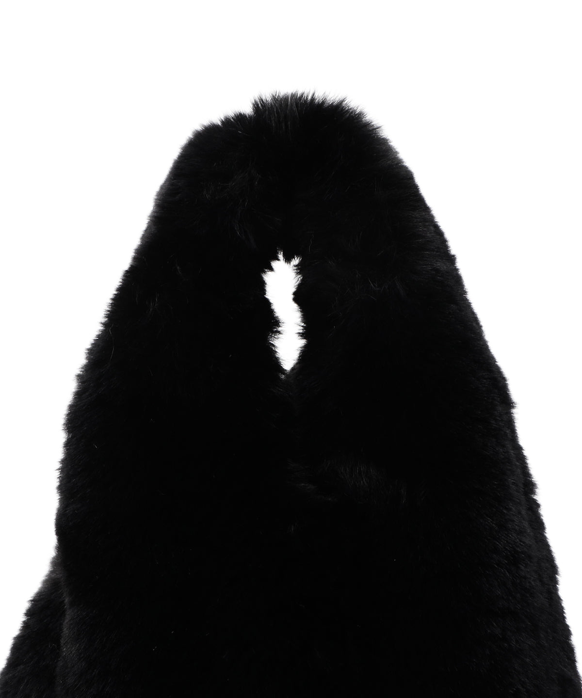 Eco Fur Convenience Bag (Small) BLACK
