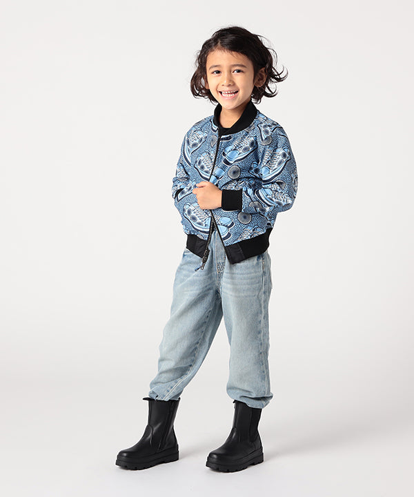 Kids Recycled Reversible MA-1 BLACK