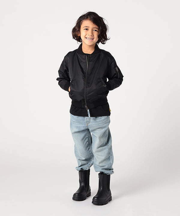 Kids Recycled Reversible MA-1 BLACK