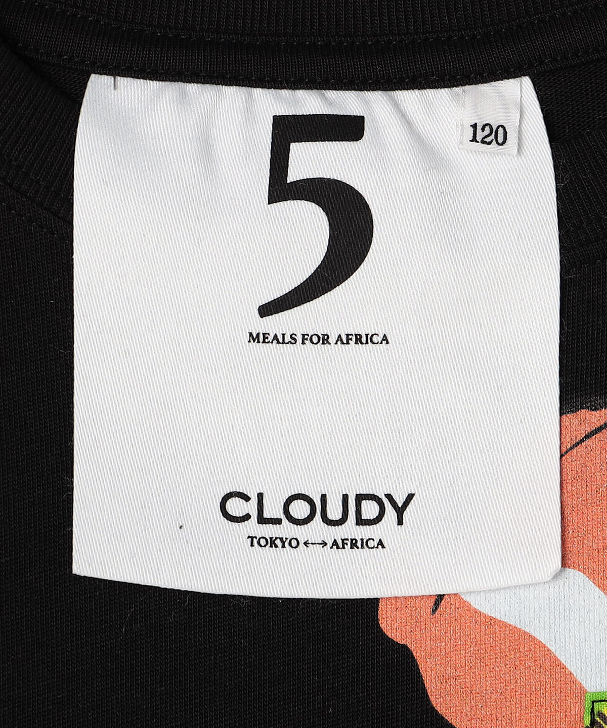 キッズポケットTシャツ Clownfish BLACK