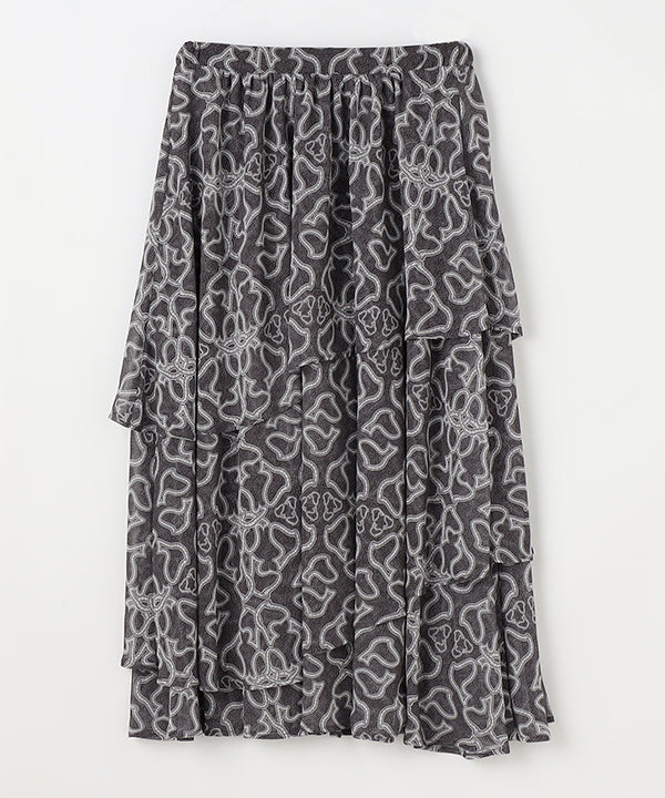 Chiffon Skirt BLACK