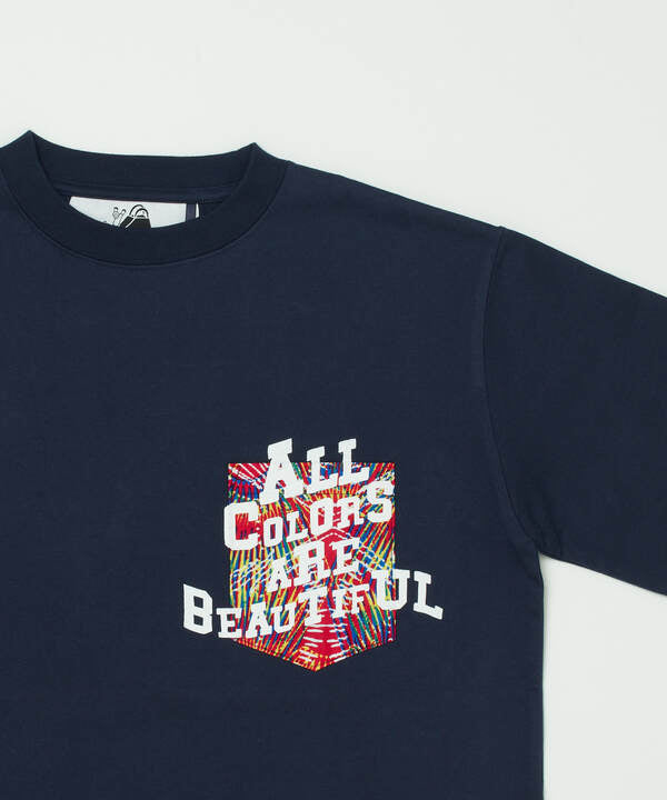 Printed Pocket T-SHIRTS ~ALL COLORS ARE BEAUTIFUL~ 467 NAVY