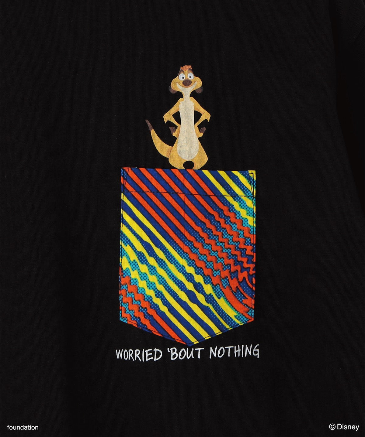ポケットTシャツ TIMON BLACK