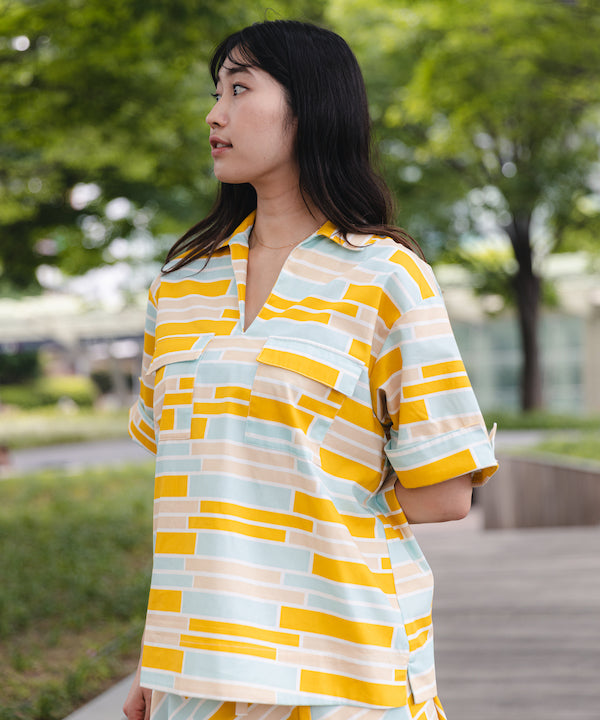Pullover African Fabric Shirts SAX