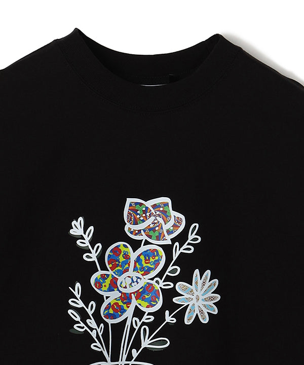 Park T-shirts Flowers BLACK