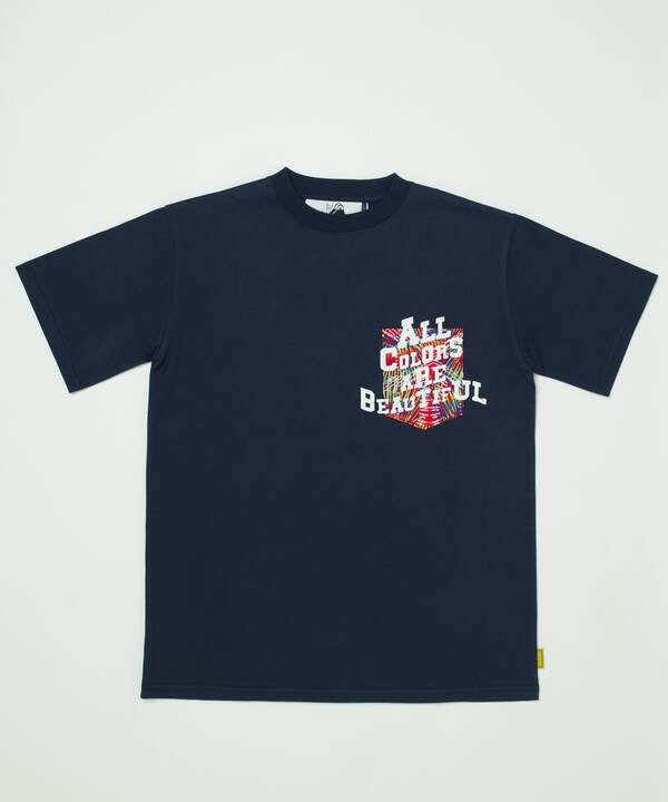 Printed Pocket T-SHIRTS ~ALL COLORS ARE BEAUTIFUL~ 467 NAVY