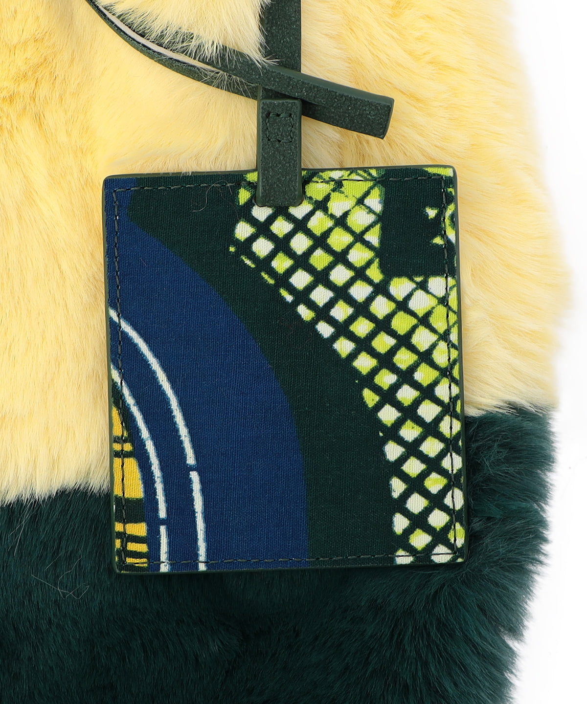 Eco Fur Convenience Bag (Small) YELLOW×GREEN