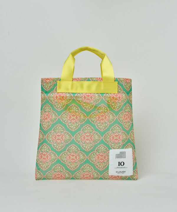 African Textile Mesh Tote Bag (Small) YELLOW