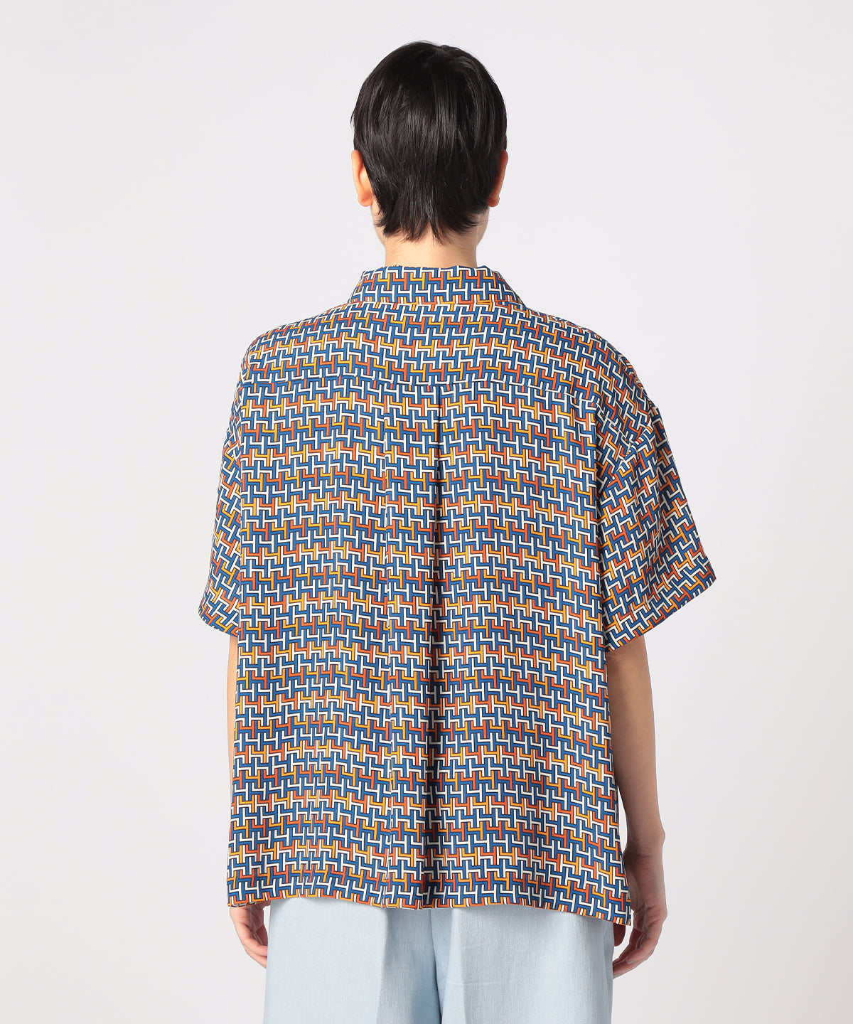 Recycled African Textile Shirt ORANGE