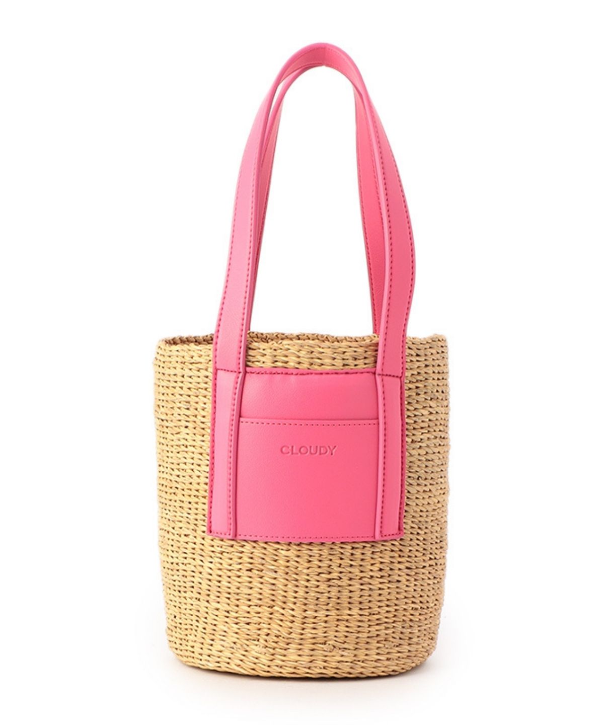 Pocket Handle Tube Basket PINK