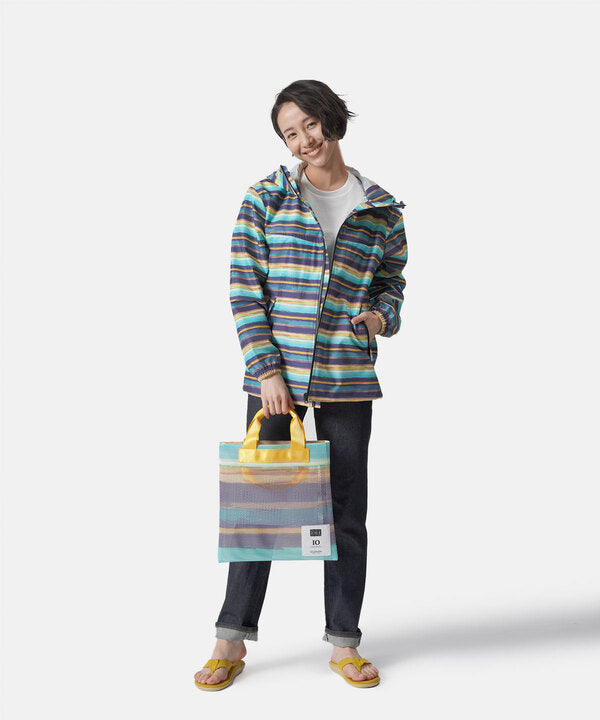 African Textile Mesh Tote Bag (Small) YELLOW