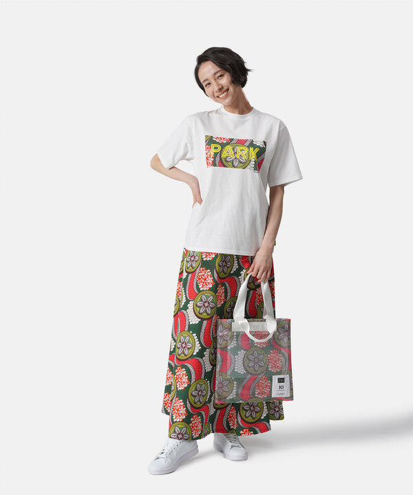 African Textile Mesh Tote Bag (Small) YELLOW