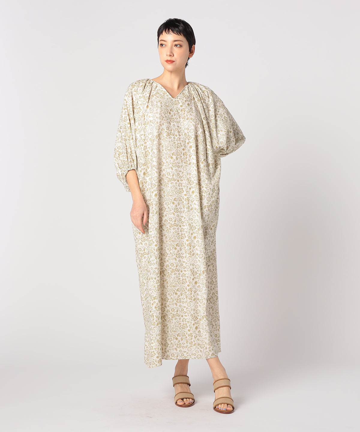 African Textile Onepiece WHITE