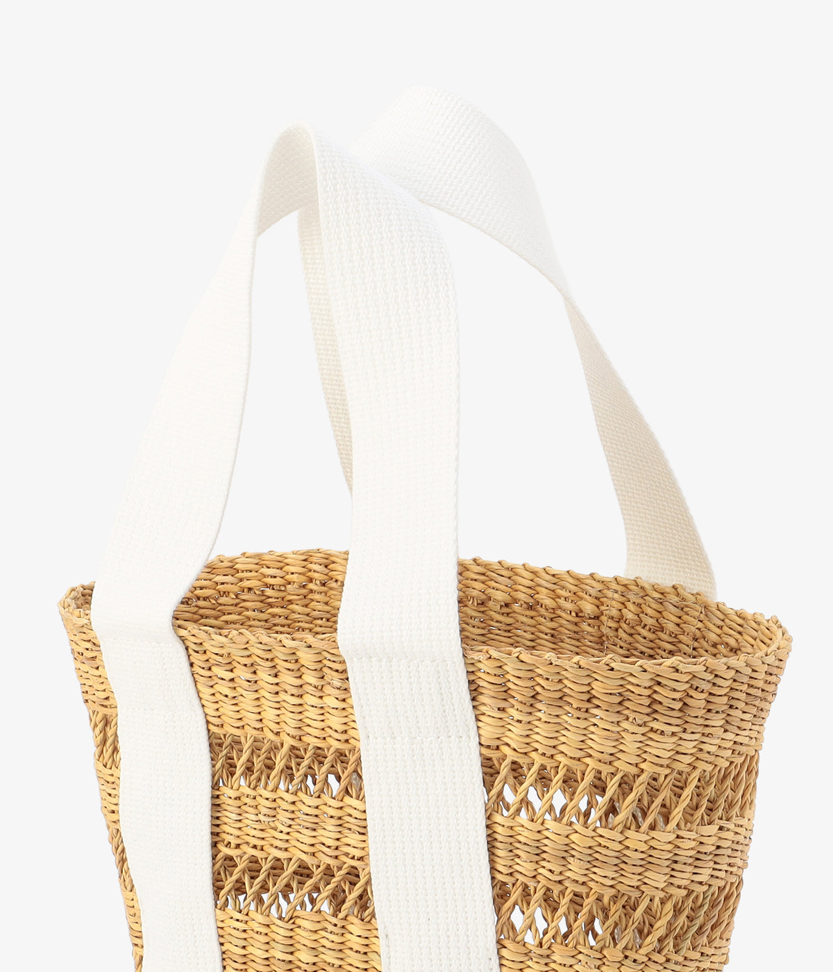 Mesh Tote Basket (Small) O.WHITE