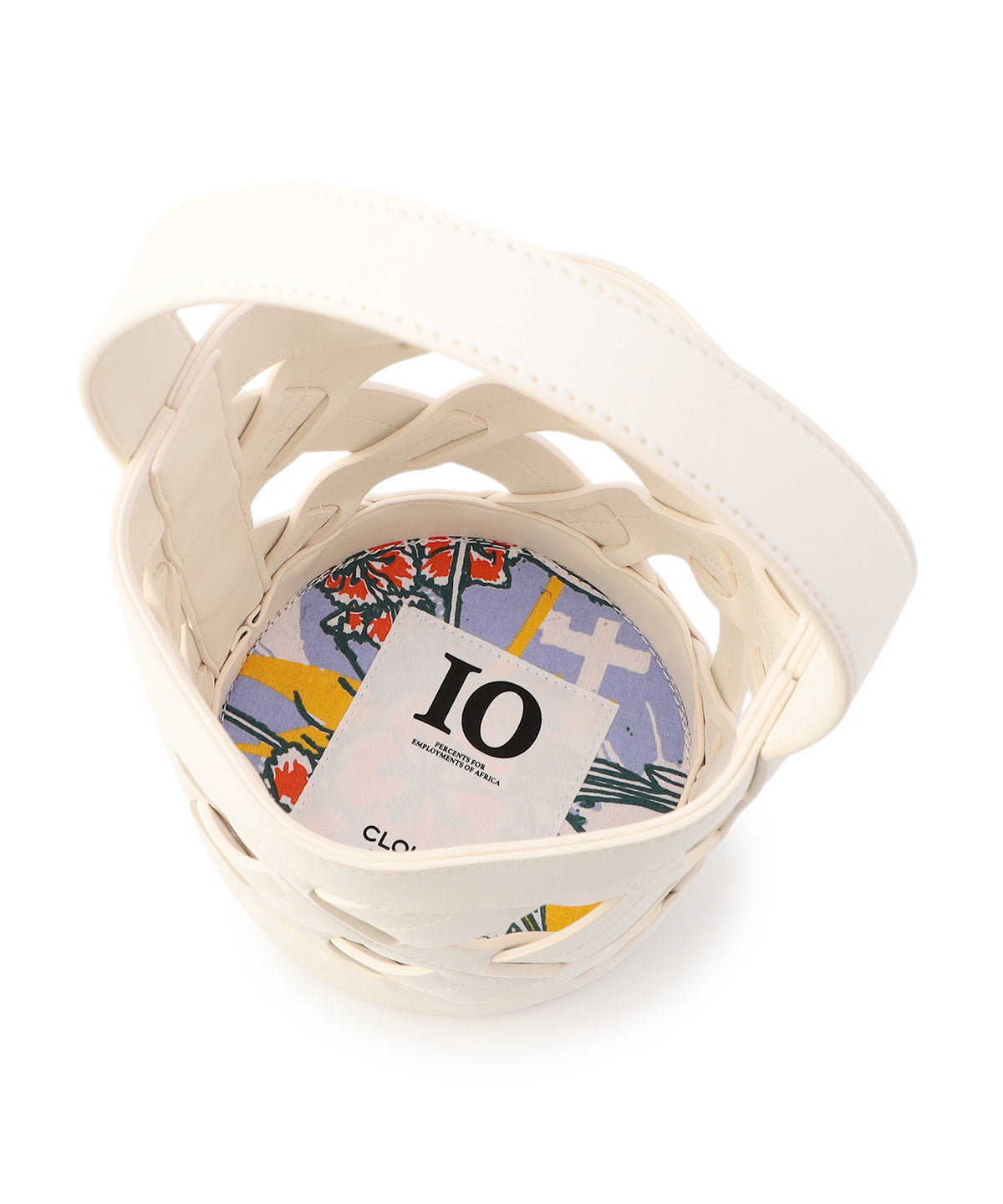 Cross Mesh Tube Bag WHITE