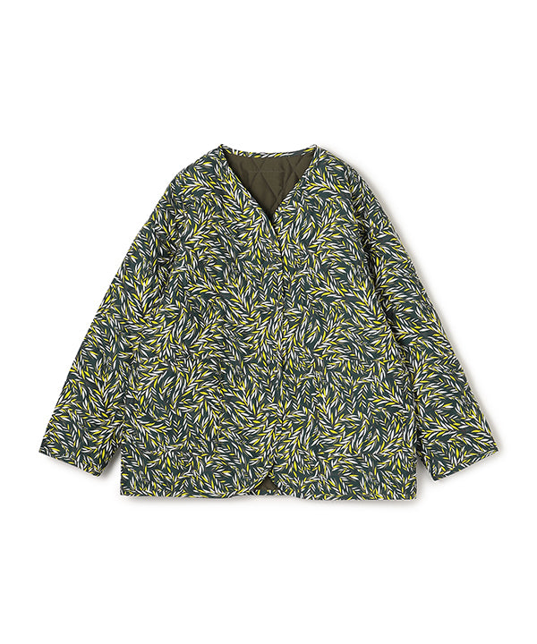 Recycled Reversible Quilting Jacket KHAKI