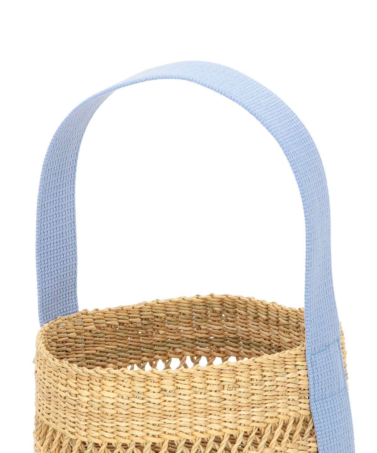 Mesh Tube Basket LIGHT BLUE