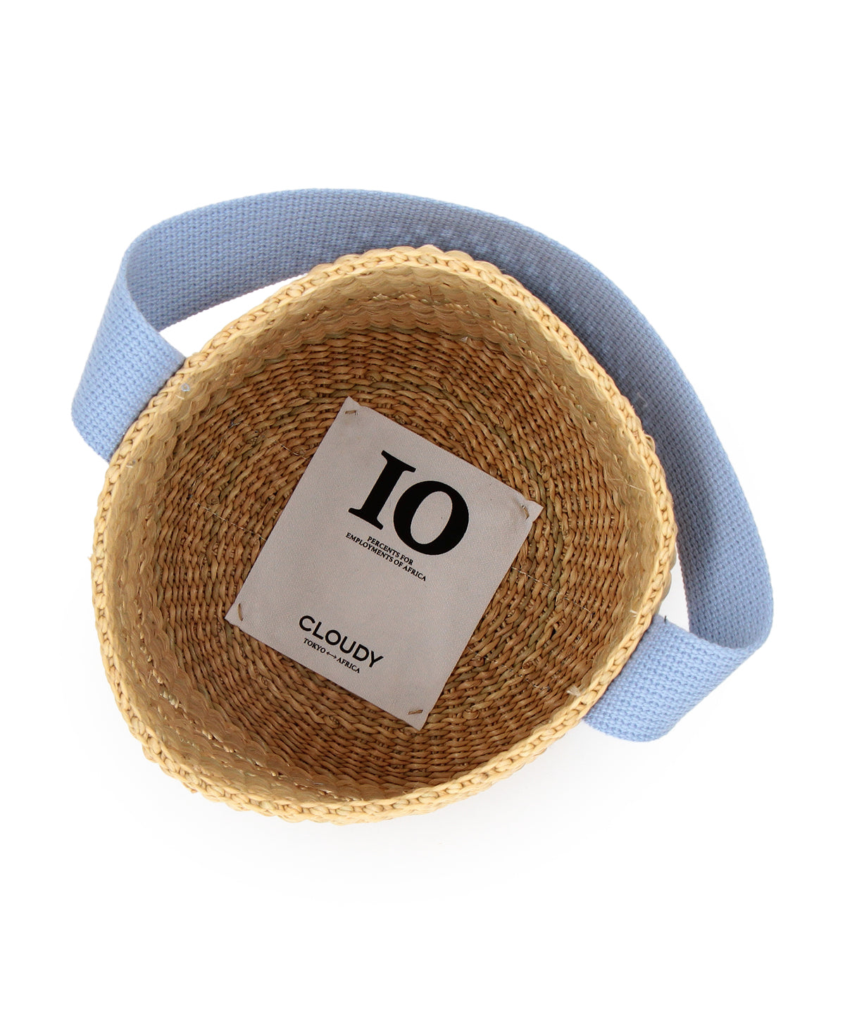 Mesh Tube Basket LIGHT BLUE