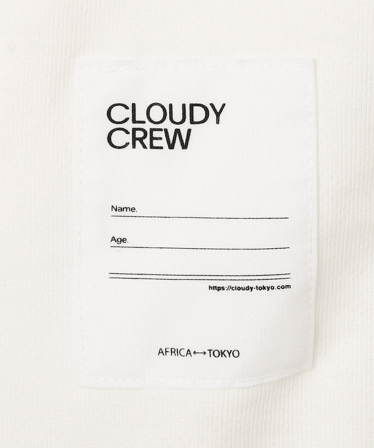 スウェットシャツ CLOUDY characters ホワイト