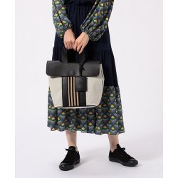 Two Tone Kente Bag (Medium)BLACK