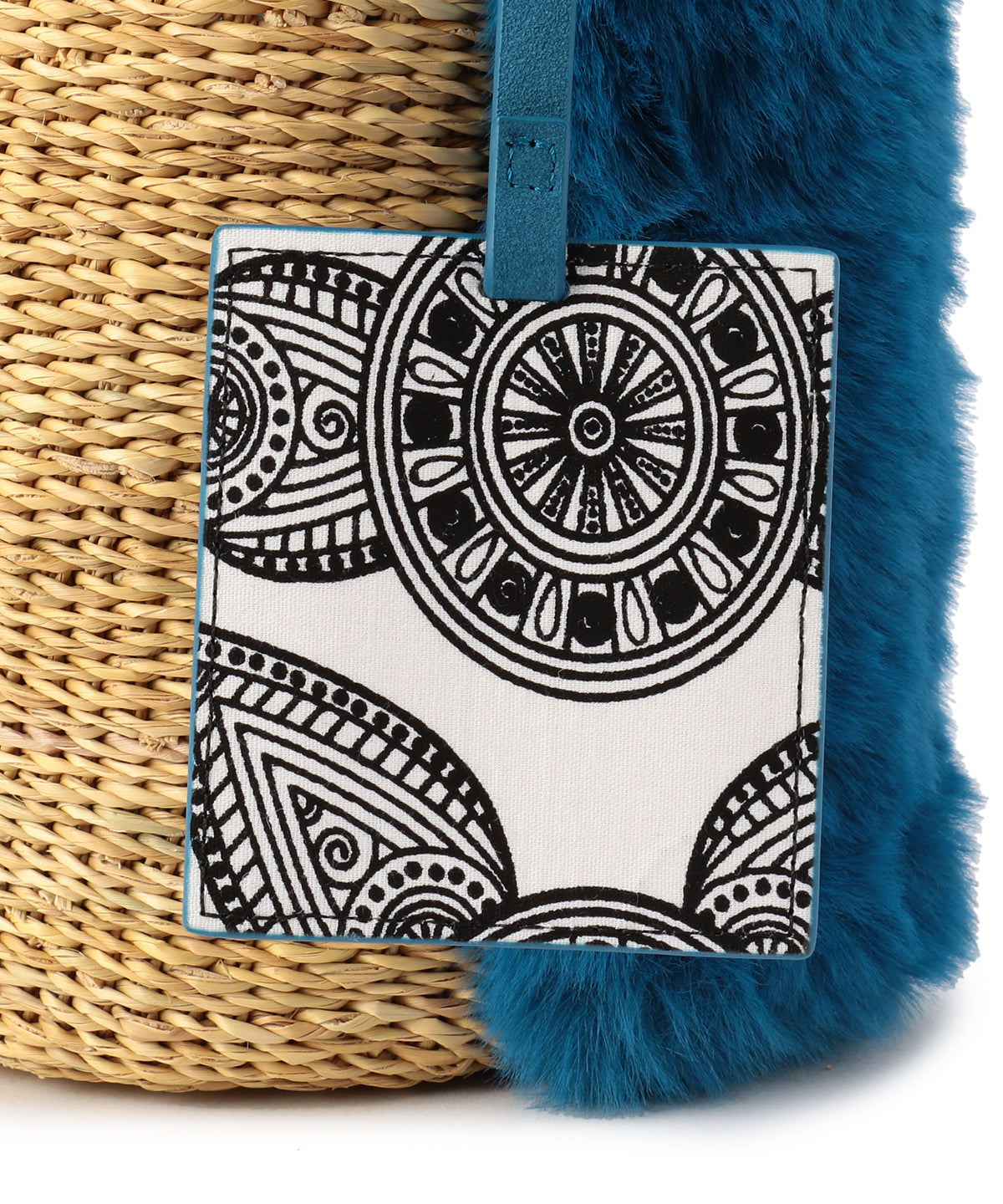 エコファーハンドルバスケット ブルー