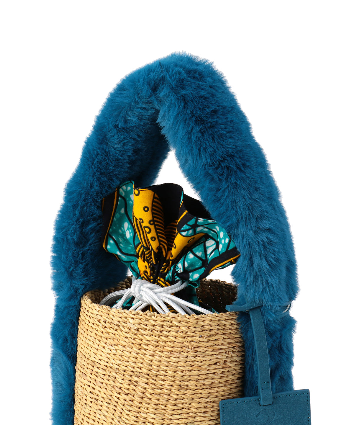 エコファーハンドルバスケット ブルー