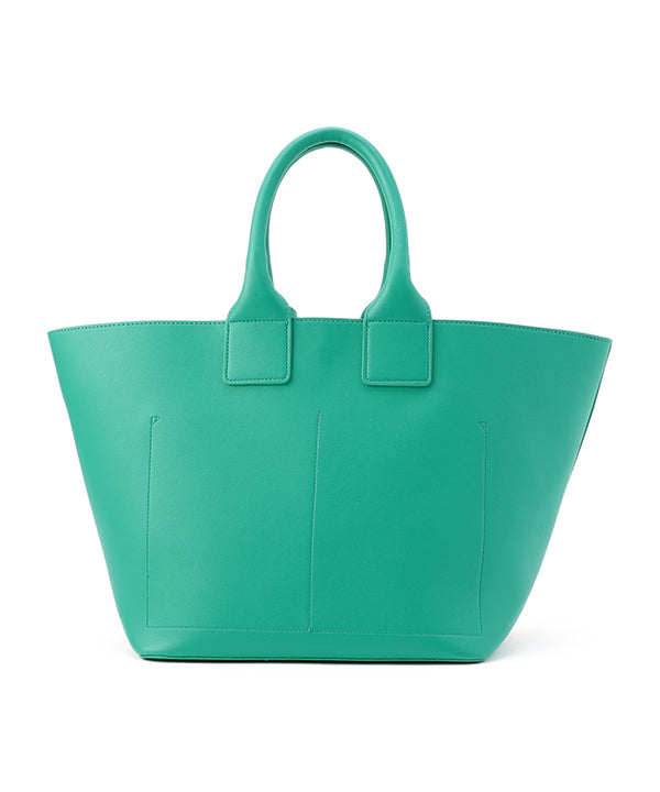Printed Fake Leather 2Way Handbag (Medium) GREEN