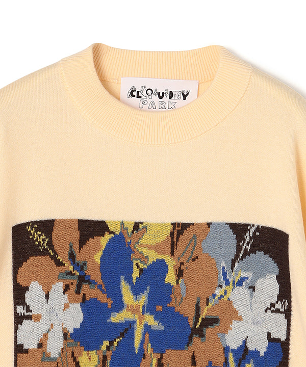 Wool/Nylon Knit Sweater IVORY