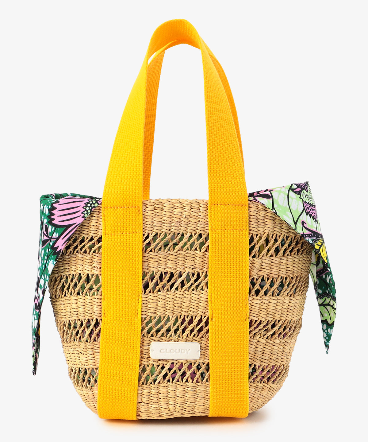 Mesh Tote Basket (Small) YELLOW