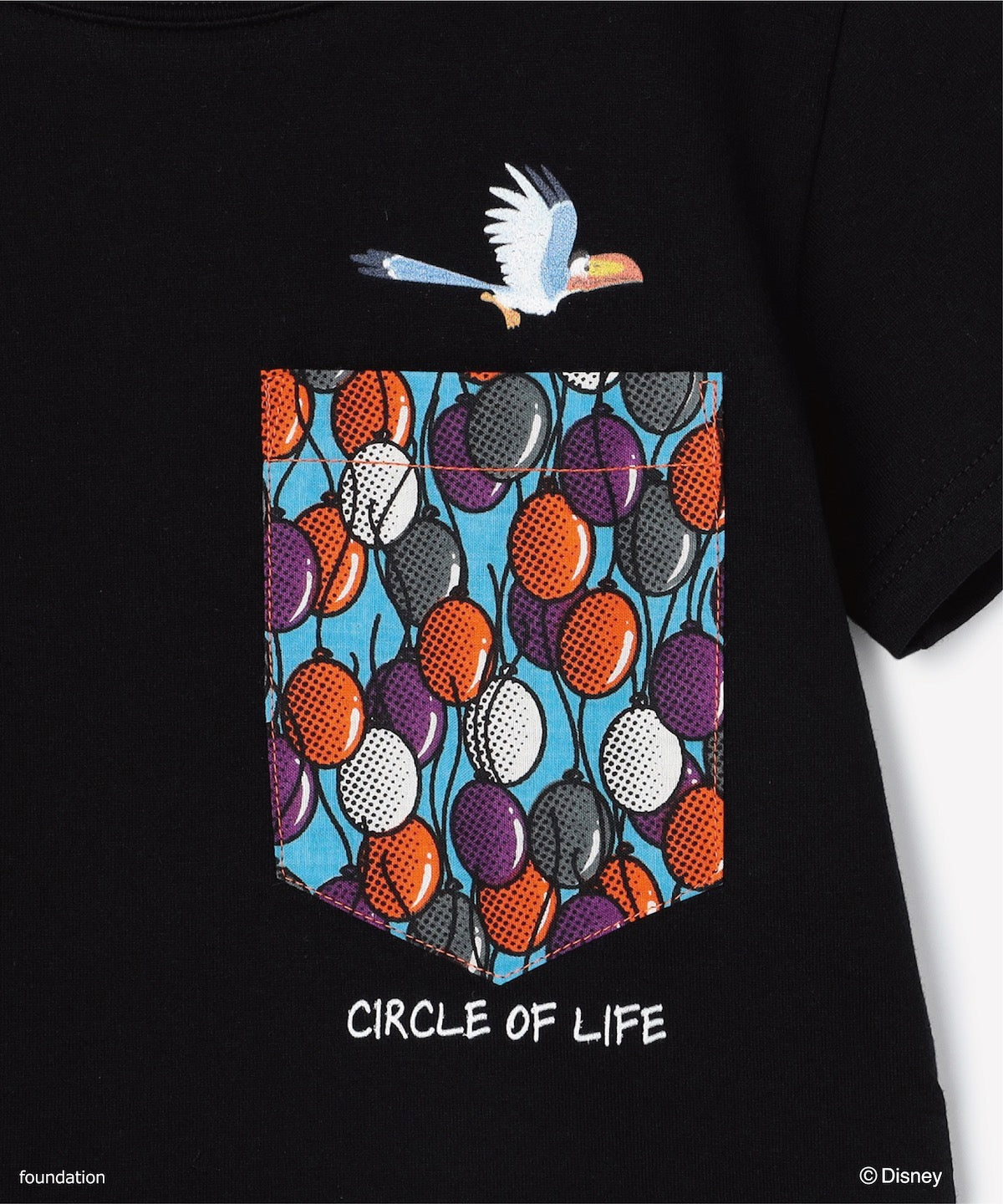 キッズポケットTシャツ ZAZU BLACK
