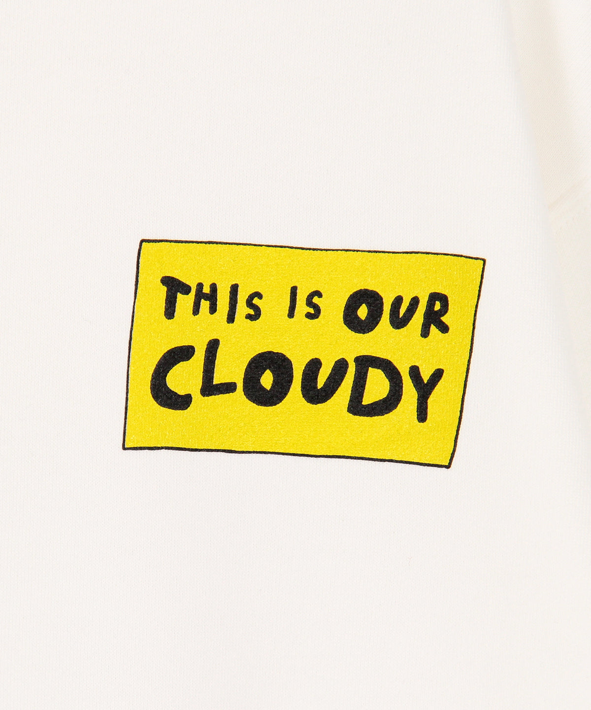 スウェットシャツ THIS IS OUR CLOUDY ホワイト