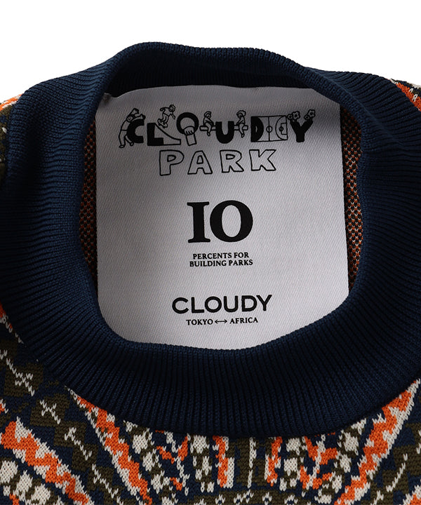 Recycled Knit Sweater BLUE